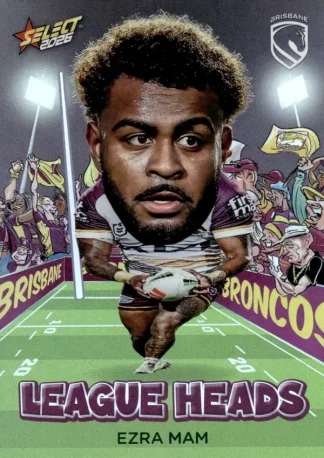 2026 NRL League Heroes League Heads - LH004 Ezra Mam Brisbane Broncos
