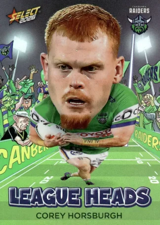 2026 NRL League Heroes League Heads - LH009 Corey Horsburgh Canberra Raiders