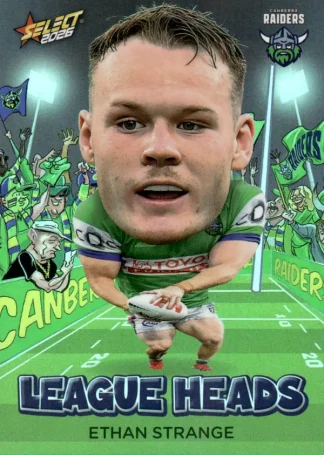 2026 NRL League Heroes League Heads - LH013 Ethan Strange Canberra Raiders
