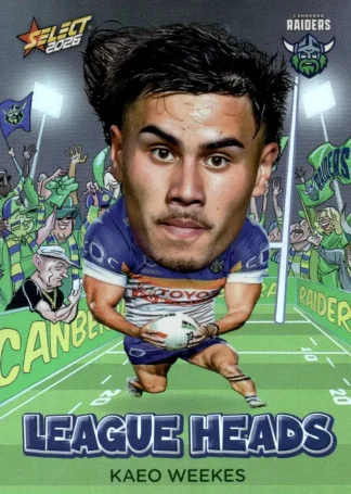 2026 NRL League Heroes League Heads - LH015 Kaeo Weekes Canberra Raiders