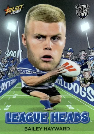 2026 NRL League Heroes League Heads - LH019 Bailey Hayward Canterbury Bulldogs