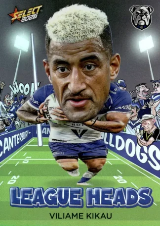 2026 NRL League Heroes League Heads - LH020 Viliame Kikau Canterbury Bulldogs