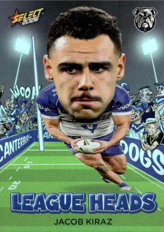 2026 NRL League Heroes League Heads - LH022 Jacob Kiraz Canterbury Bulldogs