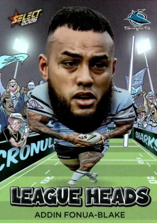 2026 NRL League Heroes League Heads - LH026 Addin Fonua-Blake Cronulla Sharks