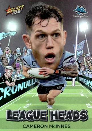 2026 NRL League Heroes League Heads - LH029 Cameron McInnes Cronulla Sharks