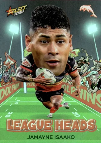 2026 NRL League Heroes League Heads - LH035 Jamayne Isaako Dolphins