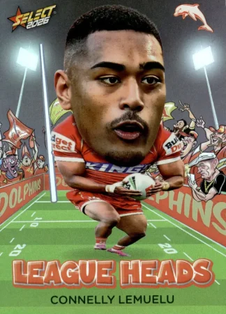 2026 NRL League Heroes League Heads - LH037 Connelly Lemuelu Dolphins