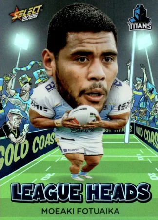 2026 NRL League Heroes League Heads - LH044 Moeaki Fotuaika Gold Coast Titans