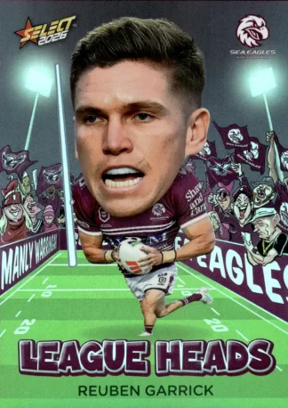2026 NRL League Heroes League Heads - LH051 Reuben Garrick Manly Sea Eagles
