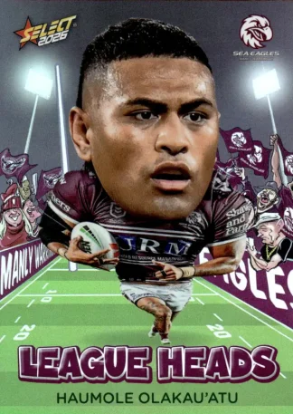 2026 NRL League Heroes League Heads - LH053 Haumole Olakau`atu Manly Sea Eagles