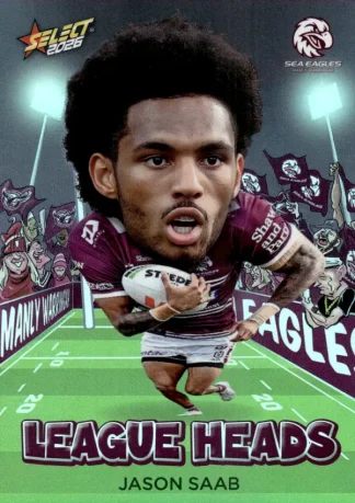 2026 NRL League Heroes League Heads - LH054 Jason Saab Manly Sea Eagles