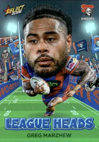 2026 NRL League Heroes League Heads - LH068 Greg Marzhew Newcastle Knights