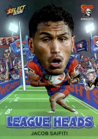 2026 NRL League Heroes League Heads - LH070 Jacob Saifiti Newcastle Knights