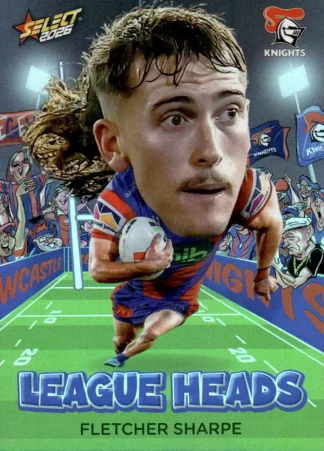 2026 NRL League Heroes League Heads - LH071 Fletcher Sharpe Newcastle Knights