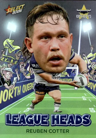 2026 NRL League Heroes League Heads - LH074 Reuben Cotter North QLD Cowboys