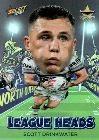 2026 NRL League Heroes League Heads - LH076 Scott Drinkwater North QLD Cowboys