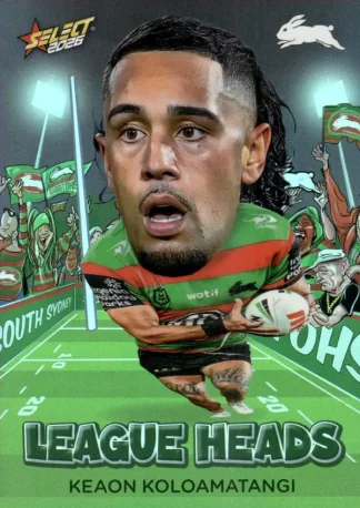 2026 NRL League Heroes League Heads - LH100 Keaon Koloamatangi South Sydney Rabbitohs