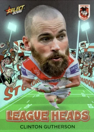 2026 NRL League Heroes League Heads - LH107 Clinton Gutherson St George Dragons
