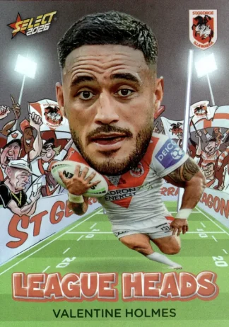 2026 NRL League Heroes League Heads - LH108 Valentine Holmes St George Dragons