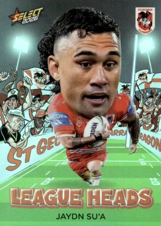 2026 NRL League Heroes League Heads - LH111 Jaydn Su`a St George Dragons