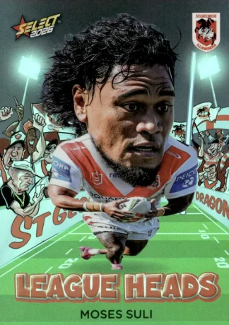 2026 NRL League Heroes League Heads - LH112 Moses Suli St George Dragons