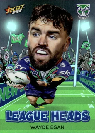 2026 NRL League Heroes League Heads - LH122 Wayde Egan Warriors