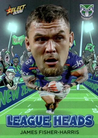 2026 NRL League Heroes League Heads - LH123 James Fisher-Harris Warriors