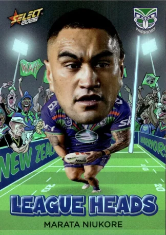 2026 NRL League Heroes League Heads - LH127 Marata Niukore Warriors