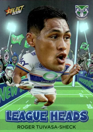 2026 NRL League Heroes League Heads - LH128 Roger Tuivasa-Sheck Warriors