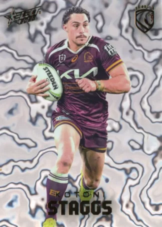2026 NRL League Heroes Mercury Sterling - MS005 Kotoni Staggs Brisbane Broncos