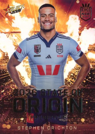 2026 NRL League Heroes State Of Origin Predictor Gold - SPG04 Stephen Crichton NSW Blues