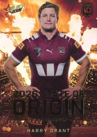 2026 NRL League Heroes State Of Origin Predictor Gold - SPG30 Harry Grant QLD Maroons