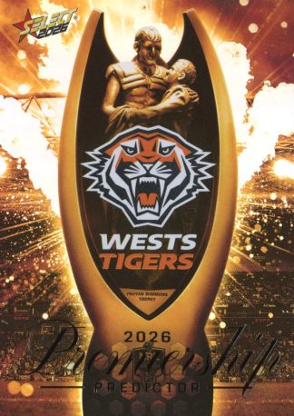 2026 NRL League Heroes Premiership Predictor Gold - PPG17 Wests Tigers