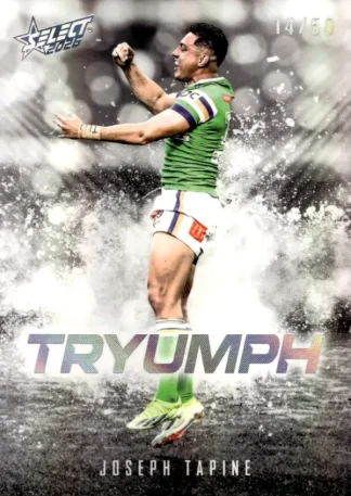 2026 NRL League Heroes Tryumph Black - TB03 Joseph Tapine Canberra Raiders