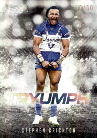 2026 NRL League Heroes Tryumph Black - TB05 Stephen Crichton Canterbury Bulldogs