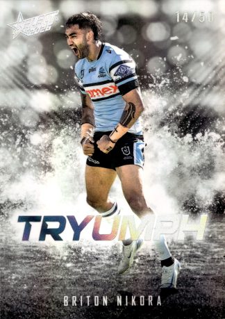 2026 NRL League Heroes Tryumph Black - TB08 Briton Nikora Cronulla Sharks