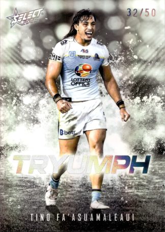 2026 NRL League Heroes Tryumph Black - TB12 Tino Fa’asuamaleaui Gold Coast Titans