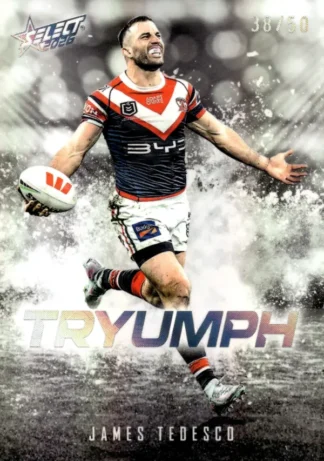 2026 NRL League Heroes Tryumph Black - TB30 James Tedesco Sydney Roosters