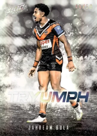 2026 NRL League Heroes Tryumph Black - TB33 Jahream Bula Wests Tigers