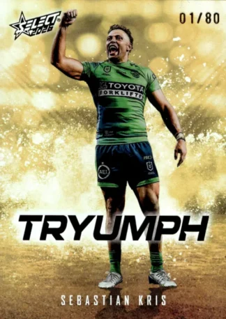 2026 NRL League Heroes Tryumph Gold - TG007 Sebastian Kris Canberra Raiders