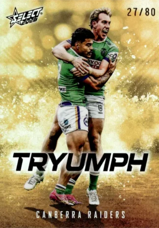 2026 NRL League Heroes Tryumph Gold - TG011 Canberra Raiders Team
