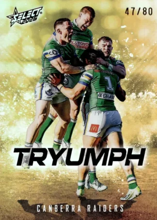 2026 NRL League Heroes Tryumph Gold - TG012 Canberra Raiders Team