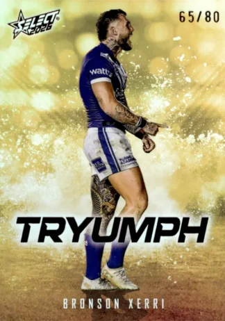 2026 NRL League Heroes Tryumph Gold - TG016 Bronson Xerri Canterbury Bulldogs