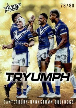 2026 NRL League Heroes Tryumph Gold - TG018 Canterbury Bulldogs Team