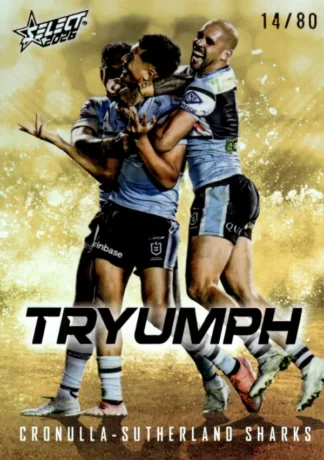 2026 NRL League Heroes Tryumph Gold - TG023 Cronulla Sharks Team