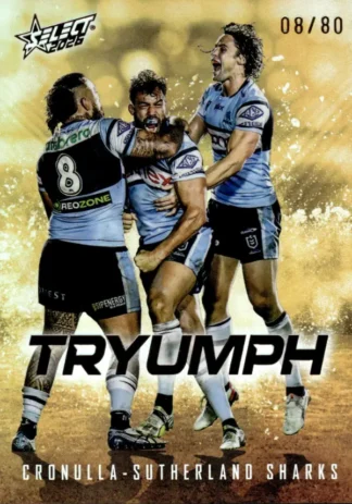 2026 NRL League Heroes Tryumph Gold - TG024 Cronulla Sharks Team
