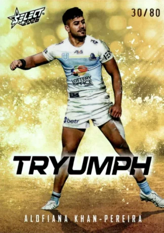 2026 NRL League Heroes Tryumph Gold - TG034 Alofiana Khan-Pereira Gold Coast Titans