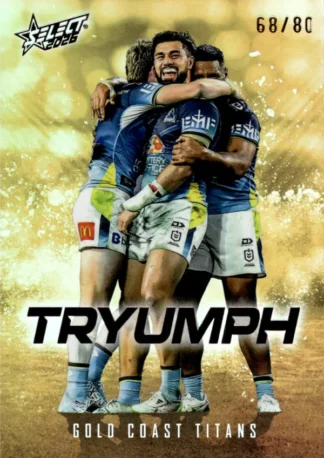 2026 NRL League Heroes Tryumph Gold - TG036 Gold Coast Titans Team