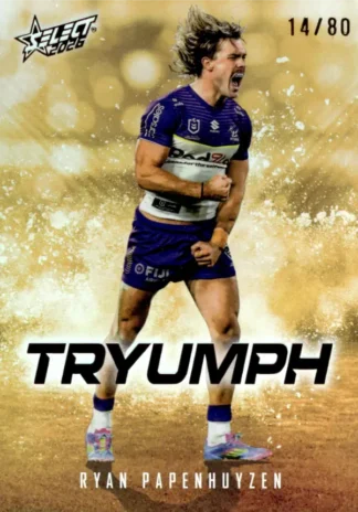 2026 NRL League Heroes Tryumph Gold - TG046 Ryan Papenhuyzen Melbourne Storm