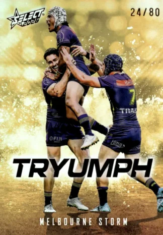 2026 NRL League Heroes Tryumph Gold - TG047 Melbourne Storm Team